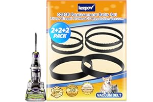 KEEPOW ProHeat 2X Revolution Belts Set Compatible with Bissell ProHeat 2X Revolution Pet Pro Cleaner 1986,1964,2007,2007P, Parts# 1606428, 1611129, 1611130