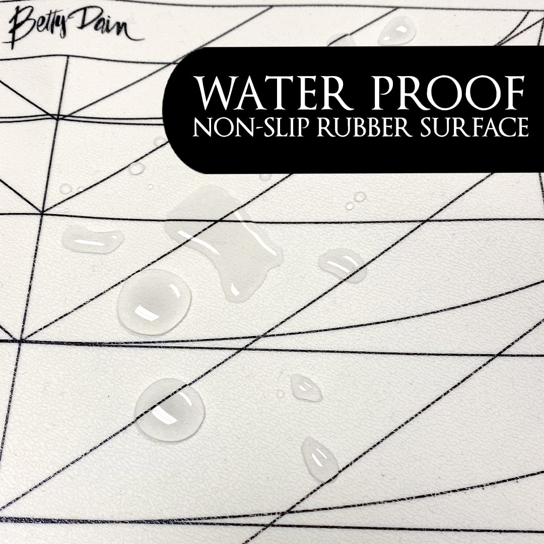 Betty Dain Hair Cutting Guide Collar, Angular and Straight Cutting Guidelines, Weighted, Non-slip, Waterproof Rubber Material