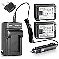 Kastar BP808 Battery (2-Pack) and Charger Kit for Canon BP-807, BP-808, BP-809 and Canon HFM400 HF100 M300 S100 S200 FS36 FS37 HF200 HFS11 HF100 HF20 HG21 FS406 Cameras