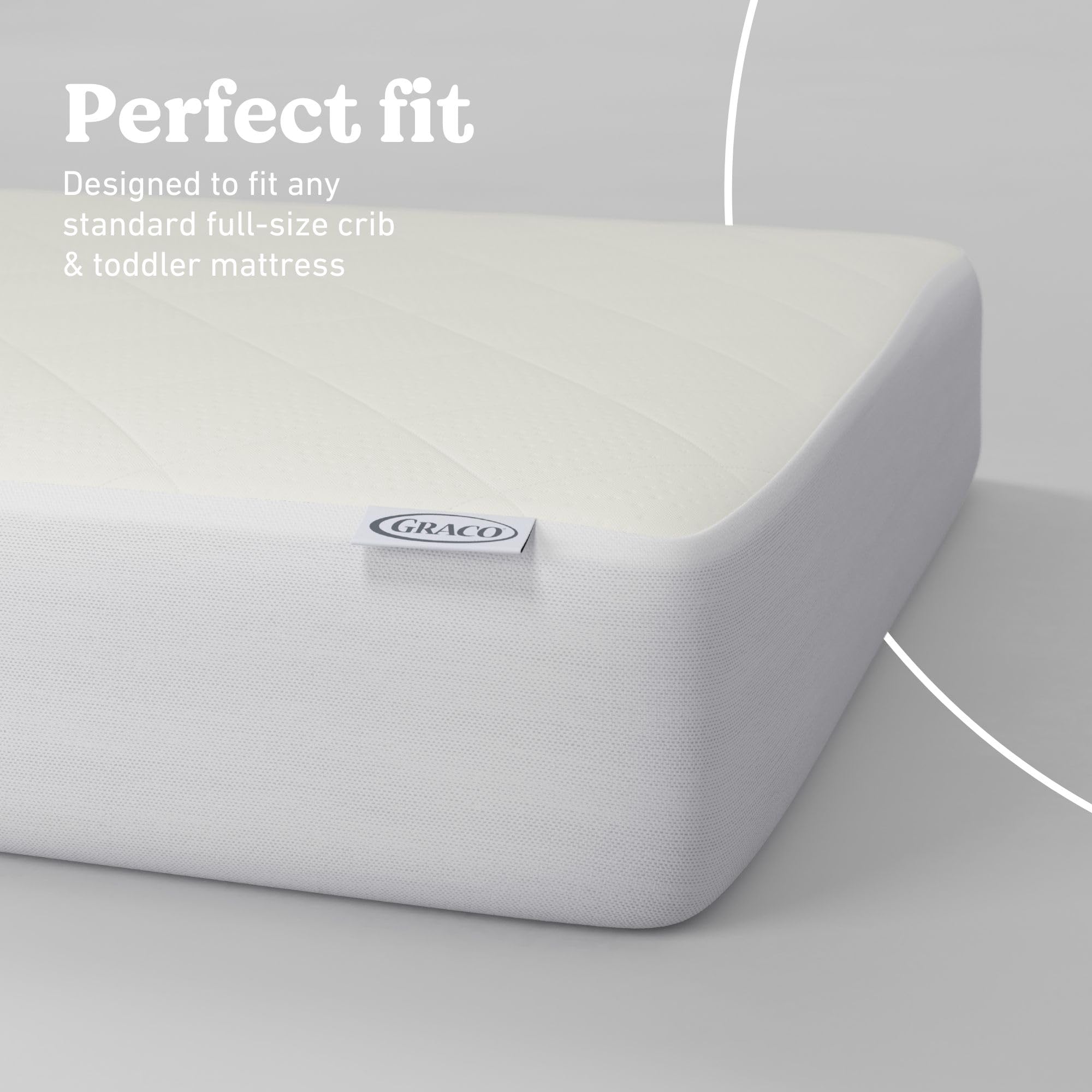Graco Premium Waterproof Crib and Toddler Mattress Protector (2 Pack) – GREENGUARD Gold Certified, Machine-Washable & Dryer-Friendly, Waterproof Sleep Surface, Fits Crib & Mattress