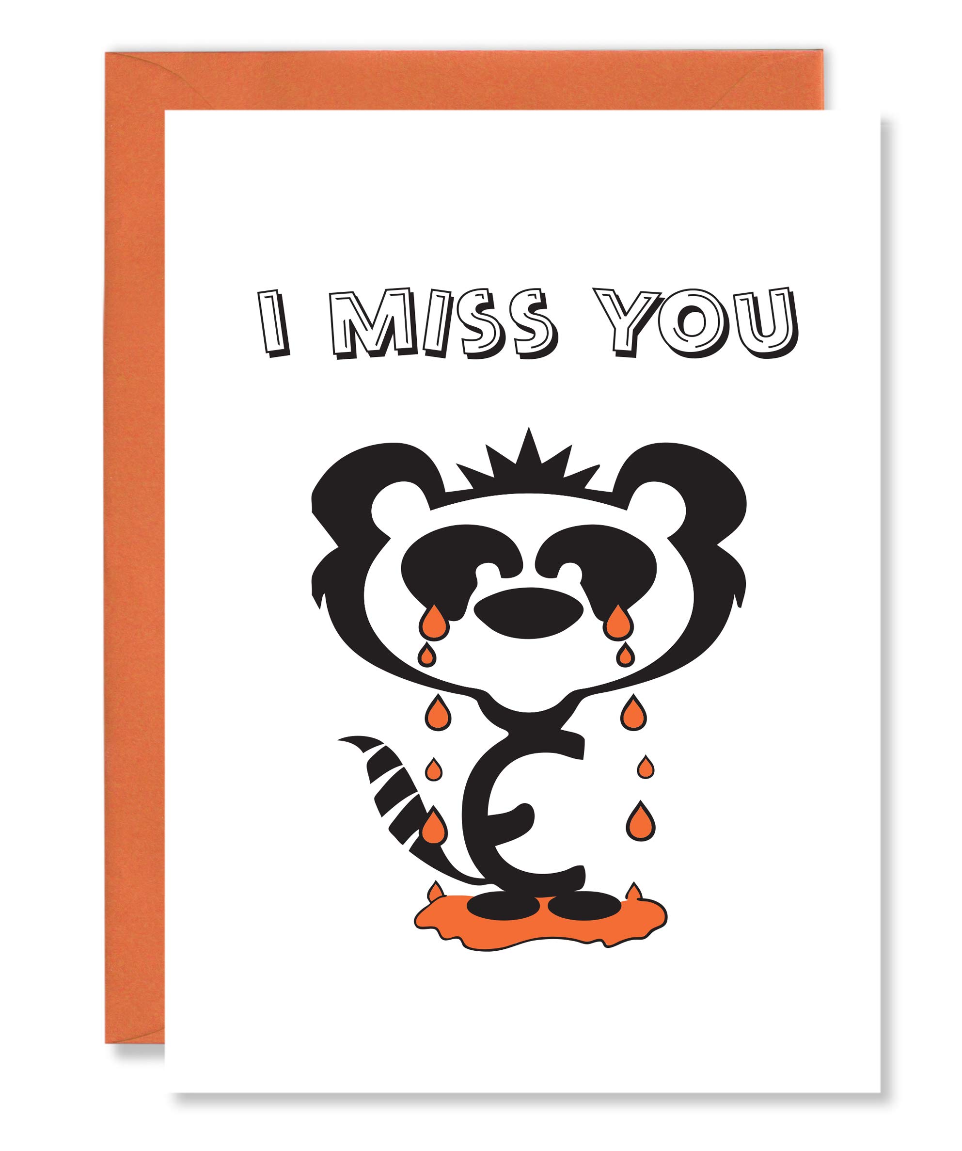 CURIOUS CARDS - I Miss You - Funny Office | Romantic | Across the Seas Greetings Card for Partner | Friend | Wife | Husband | Girlfriend | Boyfriend | Fiance | Best Friend with Verse