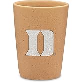 Rico Industries NCAA Duke Blue Devils Sand 2oz Ceramic Shot Glass for Fans, Laser Engraved In Trendy Color Single Shot Glass