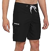 Quiksilver Men's Swimwear Regular Fit Fixed Waist UPF 50 Quick Dry 20 Inch Board Shorts