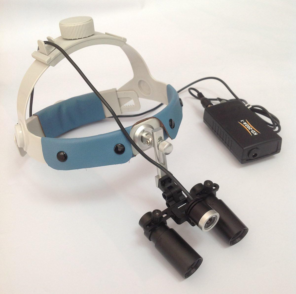 Songzi Optics 5X 6X Optional Headband Binocular Medical Surgical Dental Loupes with Led Headlight for Dentistry Surgery Others (Working Distance: L (500mm), Magnification:5X)