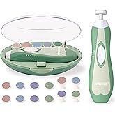 Fansidi Upgraded Electric Baby Nail File - Precise 4-Stage Baby Nail Trimmer for Newborn to Toddler Unisex, Safe & Gentle Nai