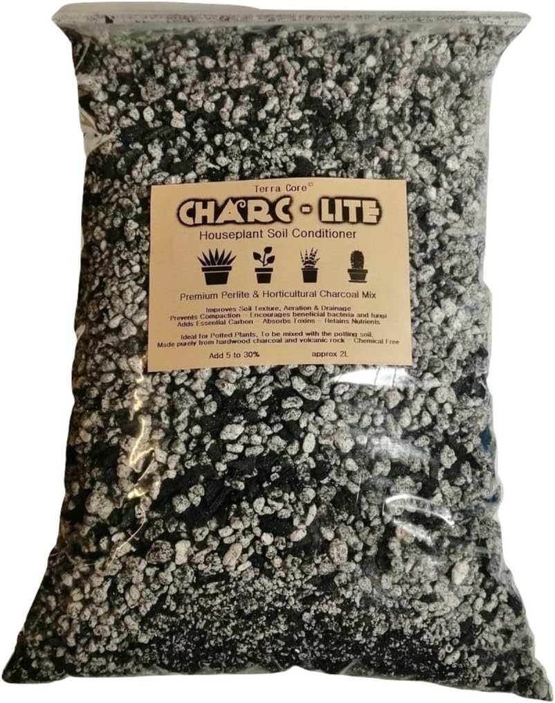 CharcLite Perlite & Horticultural Charcoal Mix for Houseplants Soil