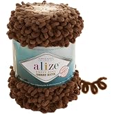 Alize Velluto MicroPolyester Yarn - Lot Of 3 Skeins (329 Tabacco), Jumbo Weight For Blankets - View #4