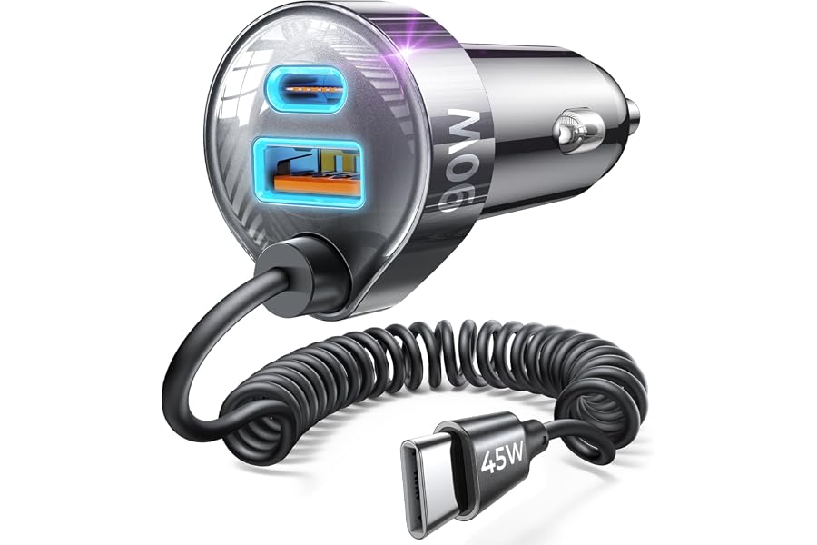 LISEN 90W for iPhone 17 16 15 Pro Max Car Charger USB C Fast Charge,Super Fast for iPhone 17 16 Car Charger USB C Adapter for