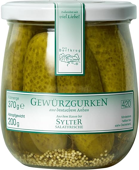 Zum Dorfkrug Gewürzgurken, 370 g