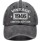 Vintage 1954 1953 1952 1951 1950 1949 1948 1947 1946 1945 Limited Edition Adjustable Embroidered Baseball Cap