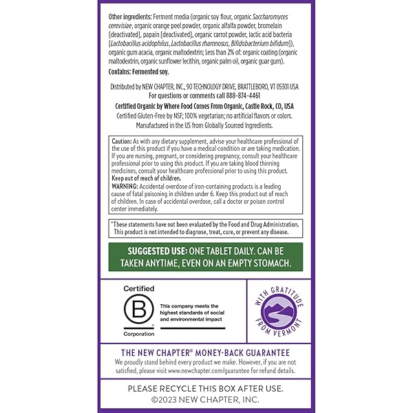 NEW CHAPTER WOMEN’S MULTIVITAMIN FOR IMMUNE, BEAUTY + ENERGY SUPPORT WITH 20+ NUTRIENTS — EVERY WOMAN’S ONE DAILY, GENTLE ON THE STOMACH, 96 COUNT