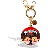Sonix x Monchhichi Keychain Case Compatible with Apple AirTag | Protective AirTag Cover Keychain Charm | Red Monchhichi