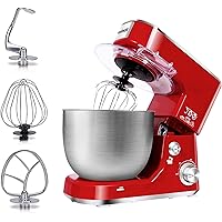 Stand Mixer, CUSIMAX 5-Qt Dough Mixer Tilt-Head Electric Kitchen Mixer with Dough Hook, Mixing Beater and Whisk Splash Guard 