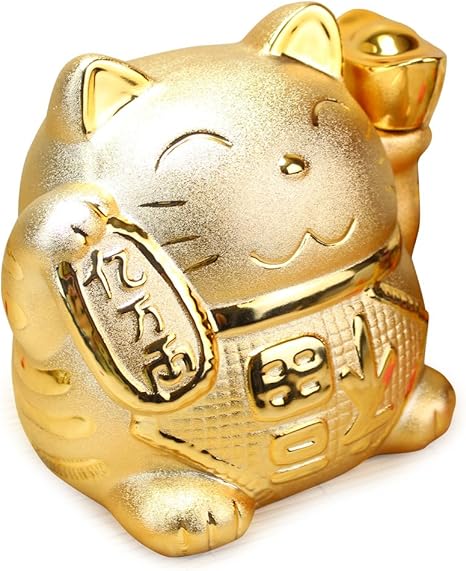 Amazon 幸せ運ぶ 招き猫 貯金箱 金運 風水 開運 縁起物 開店祝い 贈り物 お祝い 新築 就職 還暦 結婚 プレゼント インテリア オンライン通販