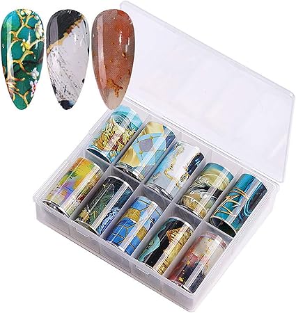 Amazon ネイルステッカー 星空 ネイルシール ネイルホイル 花 Diy ネイルアート 転写シール ネイル 装飾 ネイルチップ デコレーション Zooyi パール 通販