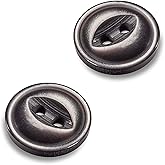 100 Pcs Grey Fish Eye Buttons 0.75 inch Sewing Buttons 2 Hole Smoke Grey Round Plastic Replacement Bulk Supplies Ideal for Clothes Jeans Blouse Shirt Dress Skirt Shorts Decorative DIY Arts Crafts