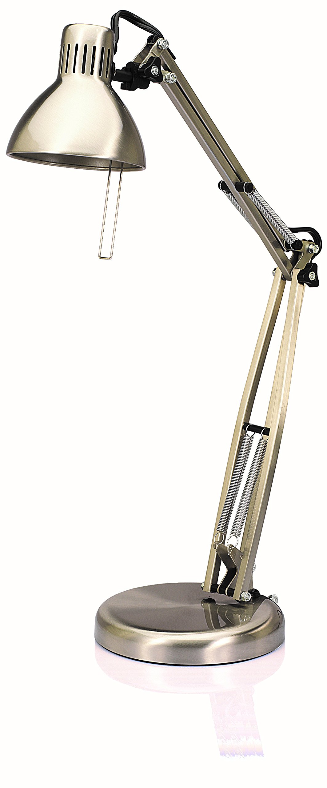 VLIGHT Halogen Architect Style Desk Lamp with Double SwingArm Design