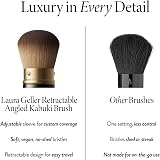 Laura Geller Full Face Powder Brush with Wooden Handle Midnight Black view 9