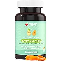 Yuve Natural Papaya Digestive Enzymes - Sugar-Free Chewable Candies - Promotes Better Digestion - Constipation & Bloating Aid