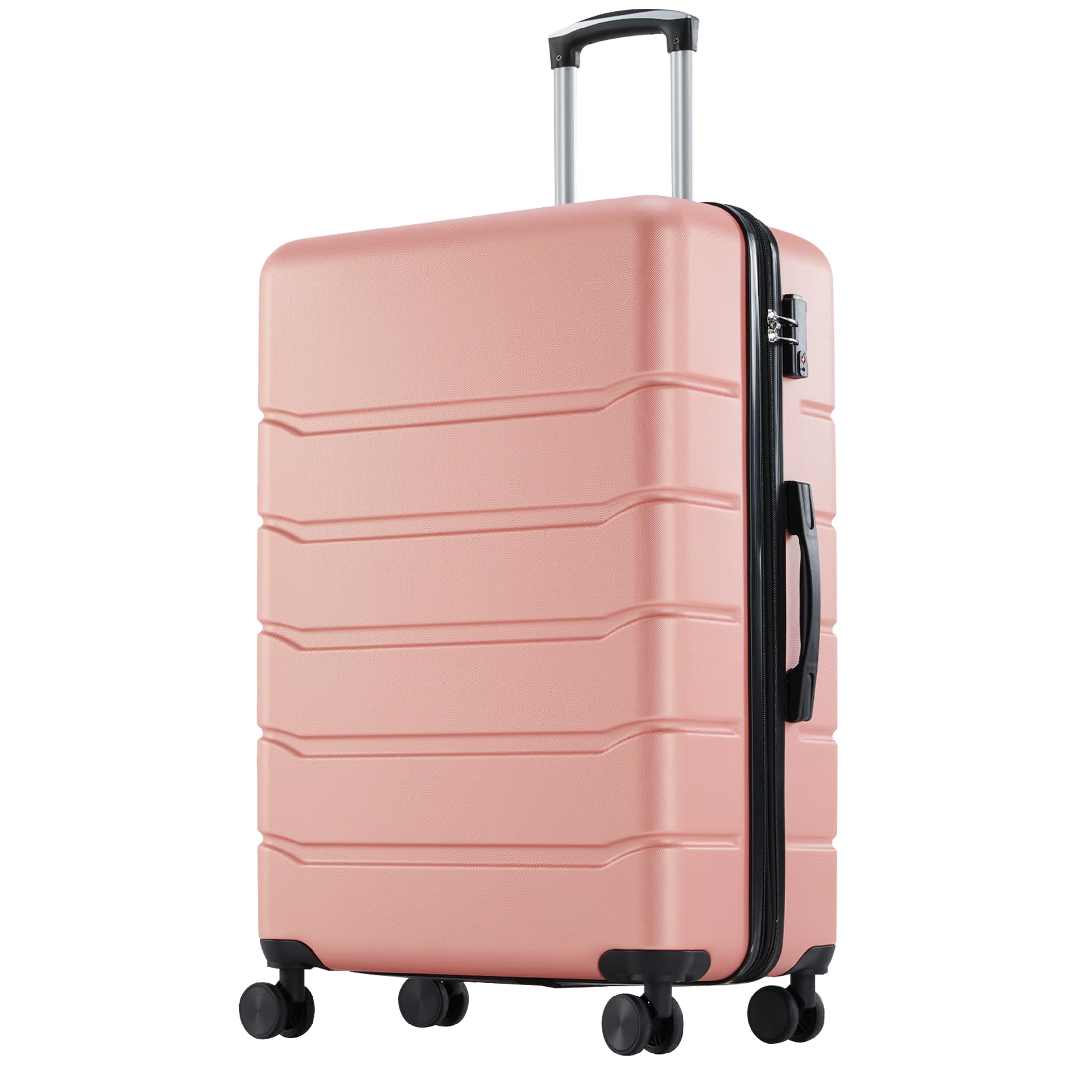 Photo 1 of ***USED ??AND LITTLE SUNK BROKEN***OLIXIS 28 Inch Luggage, Hardside Checked Suitcase with Spinner Wheels, Lightweight ABS Hard Shell Travel Luggage, TSA Approved Lock, Expandable Large Suitcase for Business & Travel–Pink