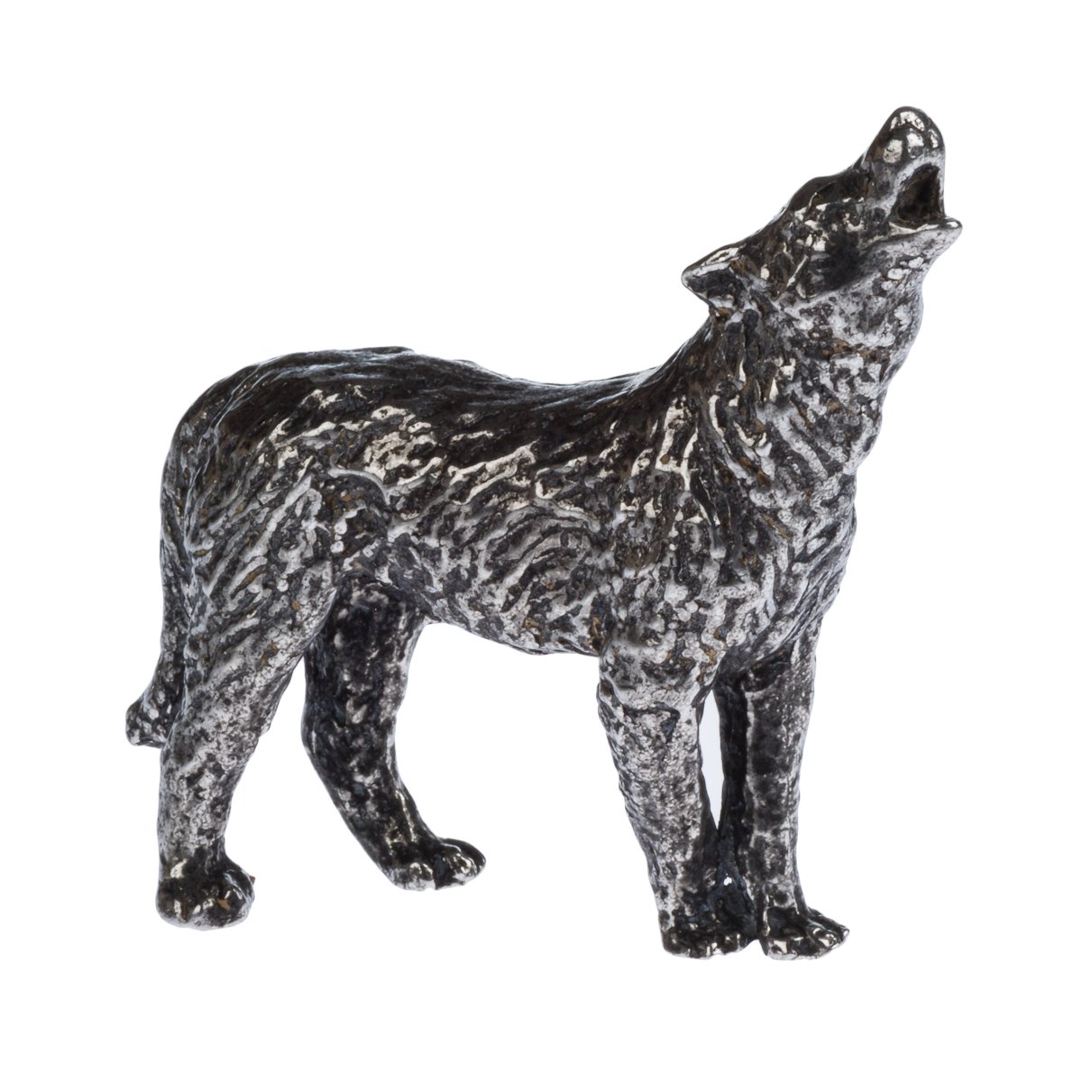 Cornish made Wolf Ornament cast in Tin Pewter Antique Finish Amazon