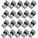 AWEN 20 pcs Adjustable Glass Shelf Glass Clip Shelf Suction Cup Fixing Bracket Bracket