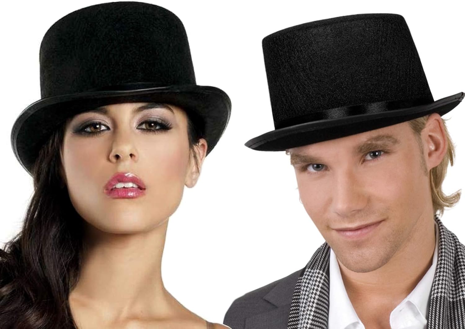 Top Hat Black Felt | One Size Magician Hat Costume | DIY Steampunk | Ultra Ringmaster Circus Hats | Dress Up Party Accessory | By Anapoliz: Toys & Games