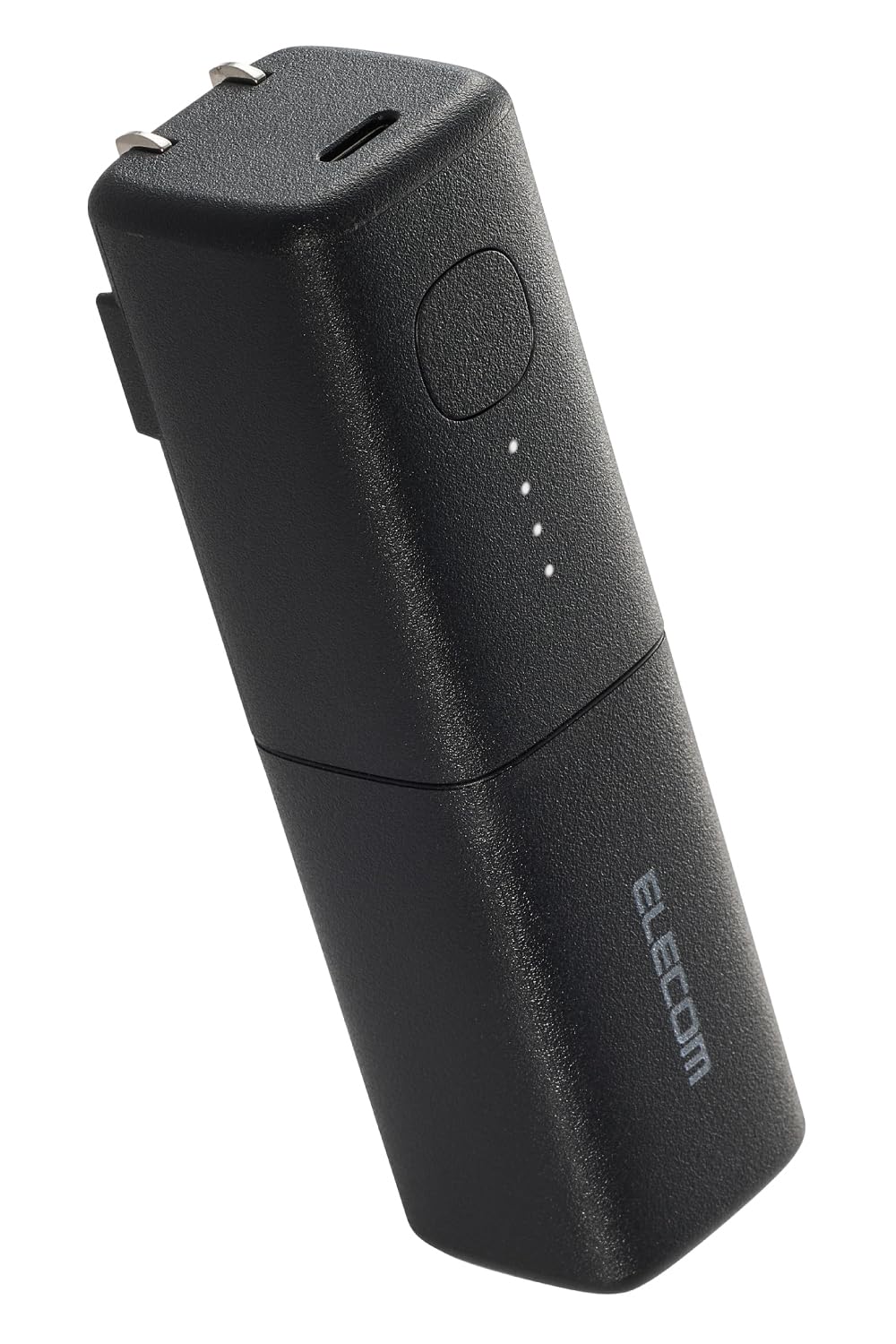 エレコム モバイルバッテリー5000mAhAC一体型コンセント20WUSBPD対応Type-C1ポートPSE技術基準適合スイングプラグ ブラックの商品画像