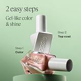 essie Gel by essie Longwear Nail Polish Deep Red Paint The Gown Red No UV view 4