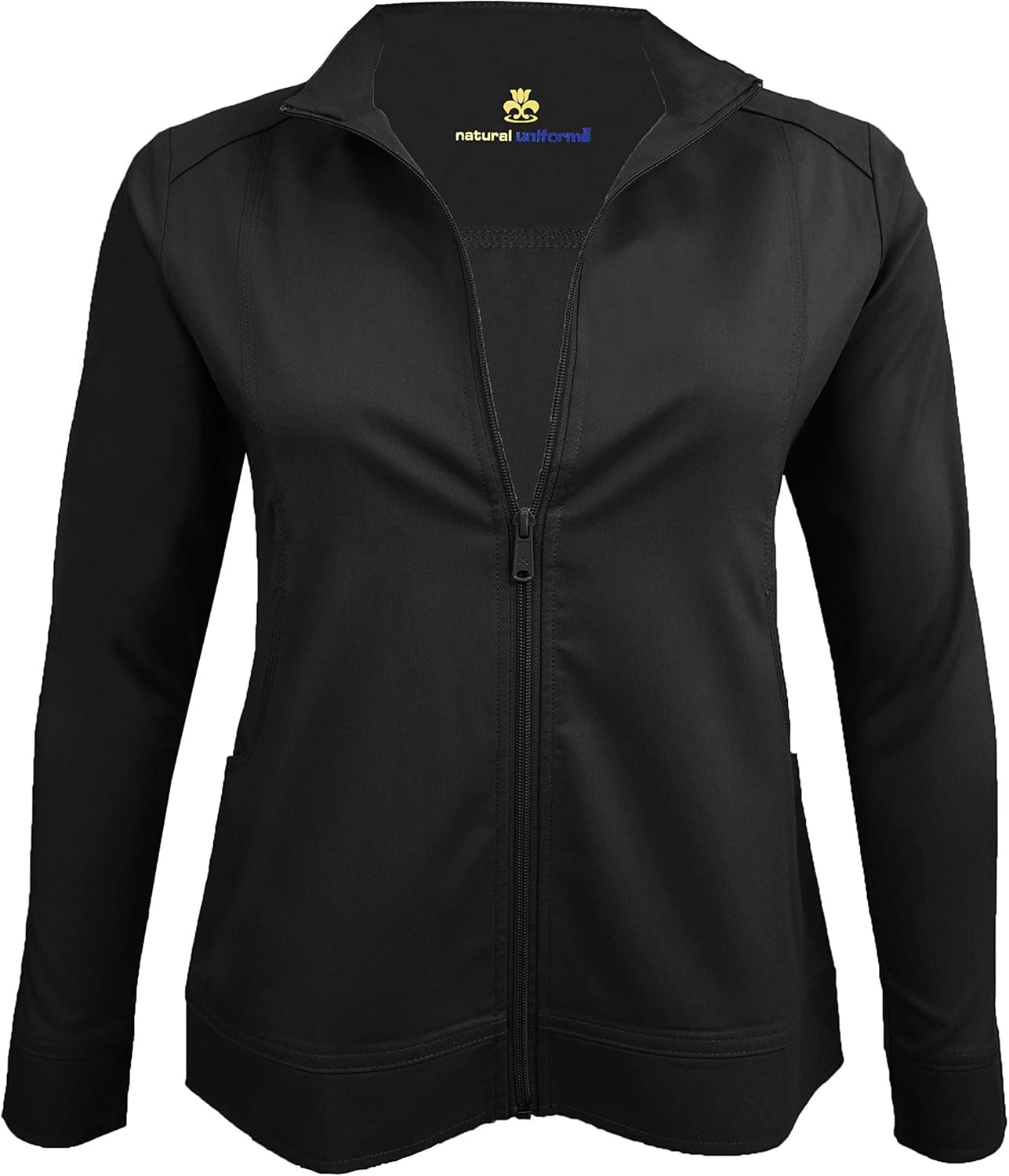 Natural Uniforms Women's Ultra Soft Stretch Front Zip Workwear Warm-Up Jacket (5200): Clothing