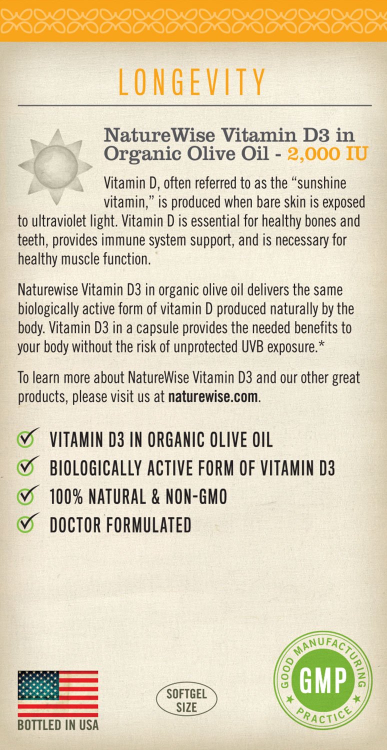 Mua Sản Phẩm Naturewise Vitamin D3 2000 Iu For Healthy