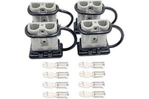 4 Sets 50A 6-10 Gauge Battery Quick Connector Disconnect Wire Harness Plug, Battery Cable Quick Connect Disconnect Plug for 1