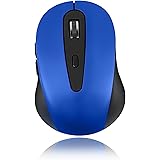 NAF NAF Bluetooth 3.0 Wireless Optical Mouse PC, Optical Ergonomic 1000/1200/1600 Computer PC DPI for Android 3.1/Windows 98/ME/2002/XP/VISTA, (Black+Blue+Red)