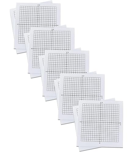 StickaGraph Adhesive Grid Note Pads - 12 Pack, 50 Sheets Each, For Math & Graphing - View #4