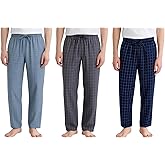 LICWOYAR Men's Pajama Pants Lightweight Cotton Pjs Bottoms Sleepwear Sleep & Lounge with Pocket 2Pack or 3Pack