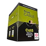 trueCABLE Cat6 Riser (CMR), 1000ft, Pink, 23AWG 4