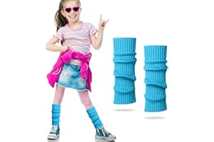 ONUPGO Leg Warmers for Kids Girls Toddler Leg Socks Neon Knit Ribbed Baby Leg Warmers Boys Arm Warmer, 80s Outfit for Kids