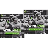 SWINGRAIL Baseball/Softball Swing Trainer Aid (2-Pack) Equipment for Batting and Hitting