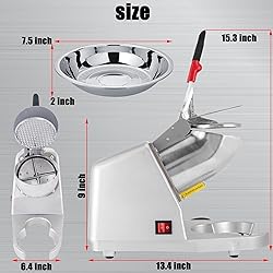 Electric Ice Shaver 4 Blades Ice Crusher Shaver