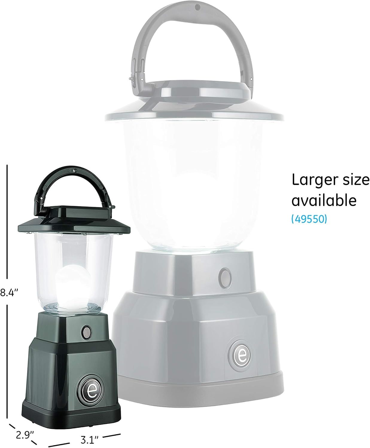 Enbrighten LED Mini Camping Lantern, Battery Powered, 200 Lumens, 40 Hour Runtime, 3 Light Levels, Ideal for Hiking, Outdoors, Emergency, Snow, Hurricane and Storm, Green, 49560: Home Improvement