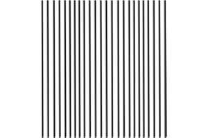 QNTCCX 24-Pack Black Plastic Round Rods - 1/4 Inch Dia, 12-inch Length (POM) Polyoxymethylene Bars - Engineering Grade for Versatile Applications