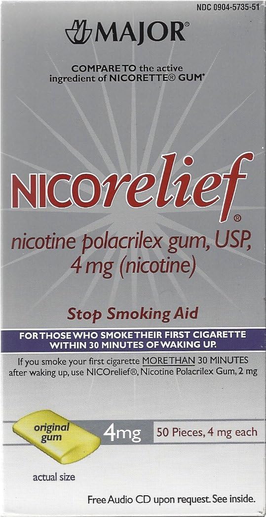 Nicorelief 4mg Gum 50 Original