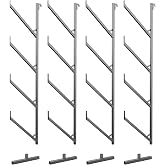 OAKMOORE Shipping Container Pipe Rack - Heavy Duty 4 Pack Shipping Container Pipe Storage Shelves for Jobsites - Conex Compatible - No Drilling Required