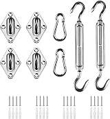 HOMPER Awning Attachment Set Heavy Duty Stainless Steel Hardware Kit M5 Set B