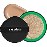 Easydew Mela B Toning Ampoule Cushion Refill - 2-in-1 Korean Skin Care & Face Beauty Makeup - Age-Defying Full Coverage Cushion Foundation with Niacinamide & Hyaluron-Vital C 0.45 oz (#25 Honey)