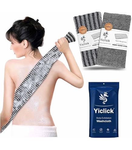 All Top Bargains 4 Exfoliating Japanese Wash Cloth Body Scrubber for