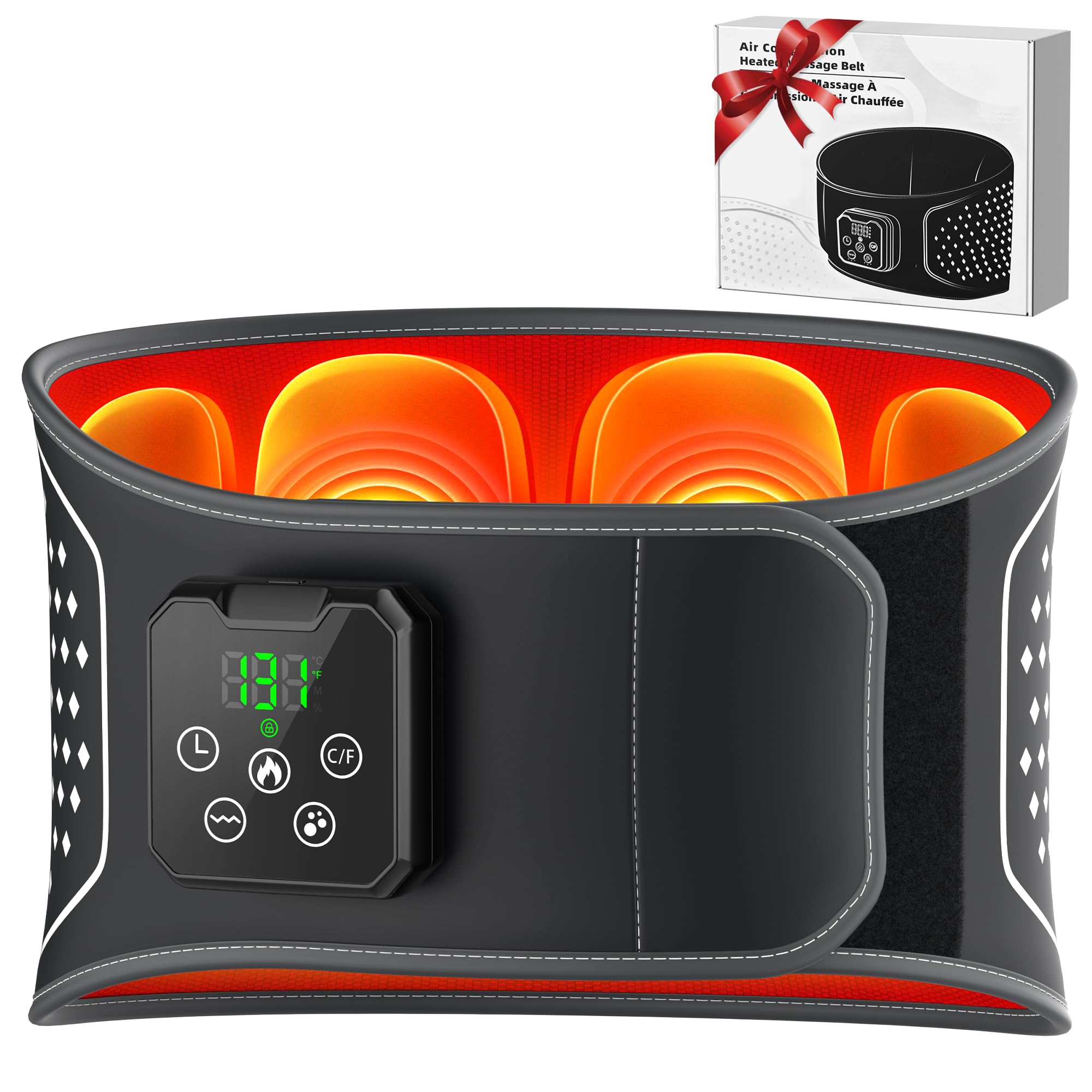 Photo 1 of ***Missing Accessories **** VIYACHY Lower Back Massager with Heat, Cordless Back Heating Pad with 4 Heat Levels 3 Vibration Modes & Air Compression Pain Relief Gifts for Women, Men, Mom & Dad
