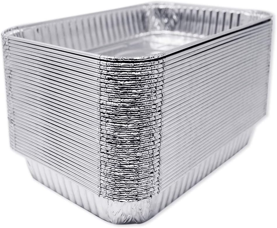 Fig & Leaf (30 Pack) Drip Pans Compatible with Weber Grills 6416 Pans - 13" x 9" x 2" l Heavy-Duty Aluminum Foil l Holds Meat, Dishes, Indirect Grill Cooking l Perfect for Smoker BBQ : Garden & Outdoor