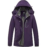 Diamond Candy Women's Winter Ski Jacket Hooded Windproof Warm Jackets Snow Waterproof Rain Coat