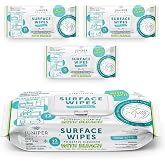 Juniper CLEAN 3 Pack Surface Cleaning Wipes with Bleach, All-Purpose Cleaner for Bathroom, Kitchen, Office, 216 Count Soft Flow, Fresh Scent, Lint Free &amp; Durable